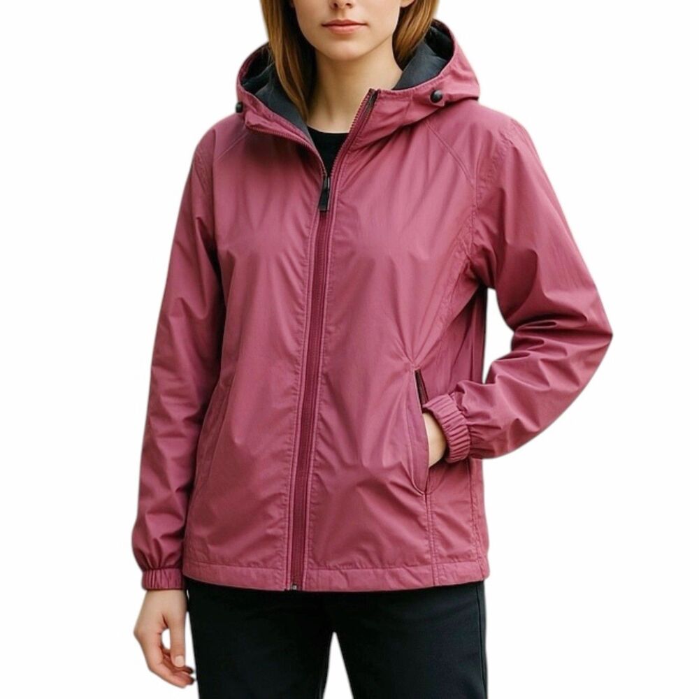 Stillwater Supply Womens Jacket Medium Hooded Pastel Windbreaker Outdoor Camping